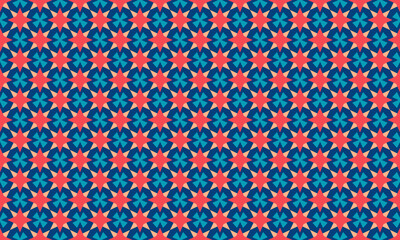 Obraz premium Paper Cutout Design Geometric Shapes Seamless Pattern for Wallpaper Background