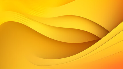 Background with yellow gradient color paper cut vector image