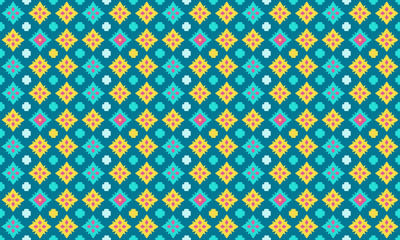 Paper Cutout Design Geometric Shapes Seamless Pattern for Wallpaper Background