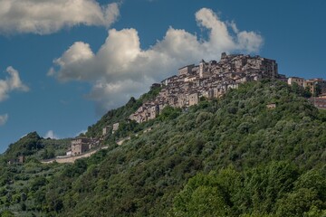 Fototapeta premium Veduta di Olevano Romano - Roma - Lazio - Italia