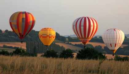 Naklejka premium Exhilarating Mondial Hot Air Balloon Reunion in Chambley, France - July 30, 2006