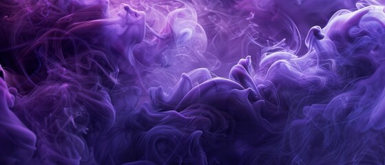 Obraz premium Abstract Purple Smoke Background - Ethereal and Mystical Swirling Smoke in Shades of Purple and Violet, Perfect for Artistic, Creative, and Design Projects