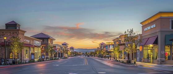 Obraz premium sunset in the city