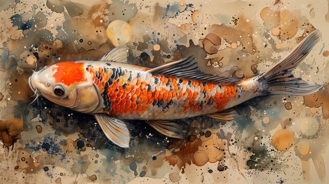 Colorful ornamental fish