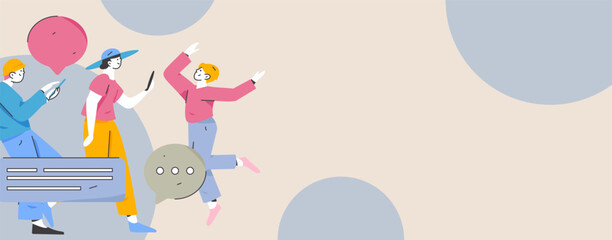 Communicate with consultants flat vector character concept operation hand drawn illustration
