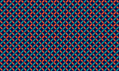 Parallax Design Geometric Shapes Seamless Pattern for Wallpaper Background