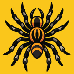 Solid color California Tarantula animal vector design