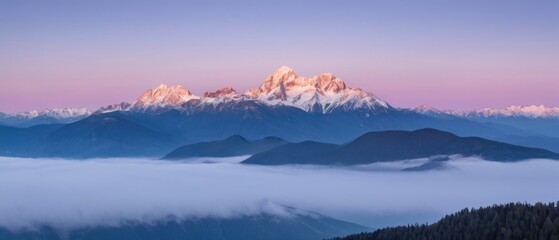 Fototapeta premium mountain landscape. view of a mountain