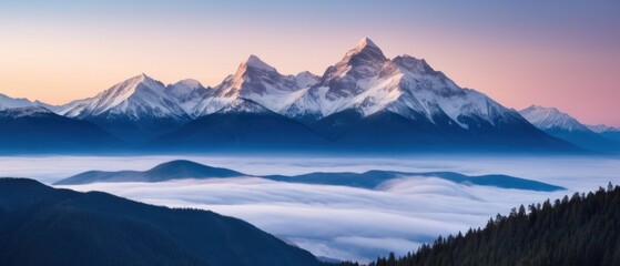mountain landscape. view of a mountain