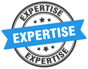 expertise stamp. expertise label on transparent background. round sign