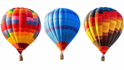Fototapeta premium Vibrant Hot Air Balloons Soaring in the Sky