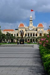 The main square in the town of Ho Chi Minh.