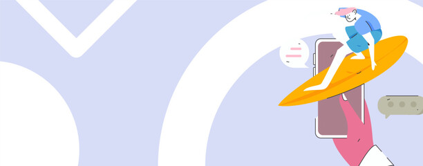 Communicate with consultants flat vector character concept operation hand drawn illustration
