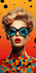 Bold Pop Art Style Woman