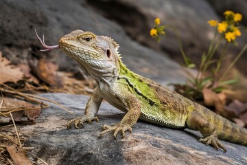 Fototapeta premium Portrait of a Lizard