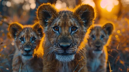 Obraz premium lion in the wild