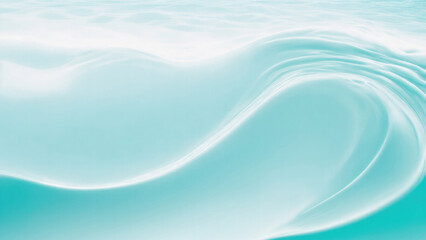 Soft and liquid Cyan waves background