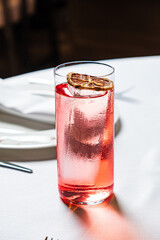 summer cocktail on the terrace