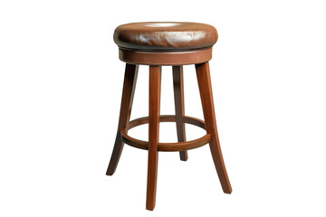 Brown Leather Bar Stool