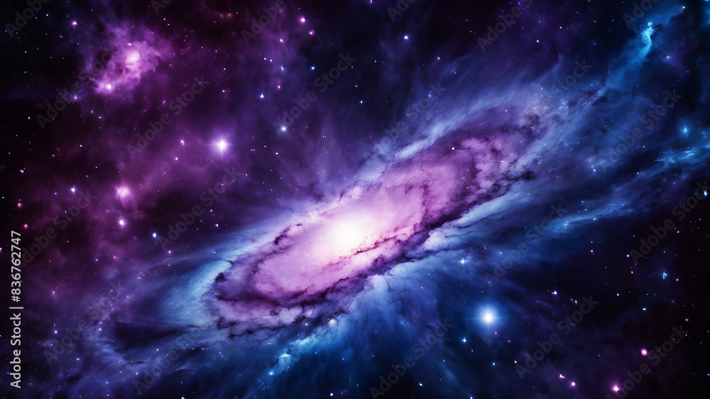 Wall mural generate an abstract background that resembles a mystical nebula in space. use a rich palette of dee
