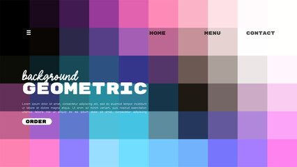 background gradient block color landing page design. vector illustration