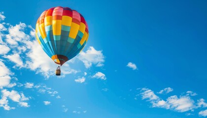Fototapeta premium Serene Scenes: Colorful Balloons Soar in the Adirondacks