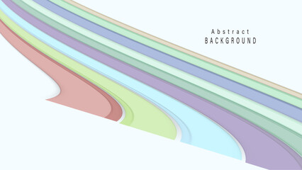 Minimal geometric shapes and lines in pastel green, blue, pink