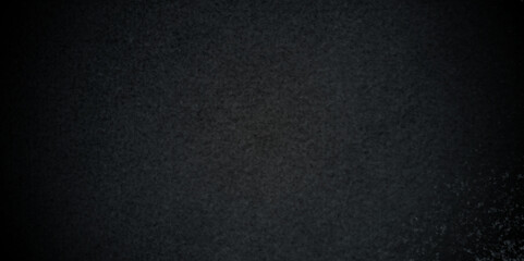 Black rough concrete old wall texture. Wall and floor with texture dark black grunge concrete stone wall background. Black grunge marble texture banner background. Grunge wall texture view space.