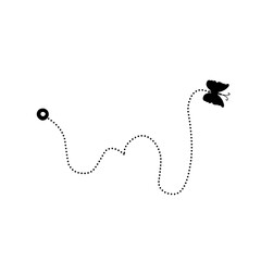 butterfly flight route