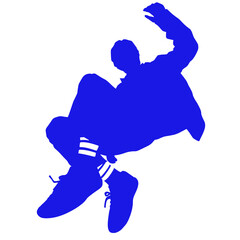 Illustration of model poses silhouette.