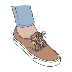 An energetic vector illustration featuring a collection of sporty sneakers, ideal for fitness enthusiasts and athletes seeking both style and functionality.