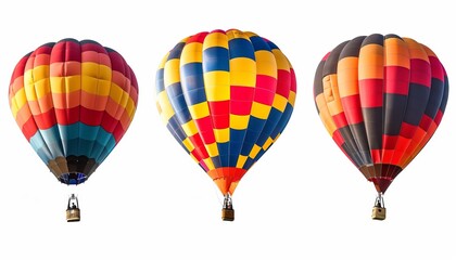 Fototapeta premium Floating Together: A Group Hot Air Balloon Adventure