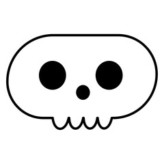 Doodle Skull Line