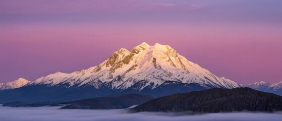 mountain landscape. view of a mountain