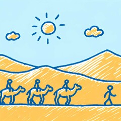 Obraz premium 사막