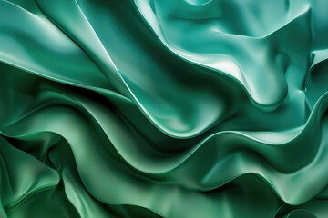 Obraz premium Close-up of green fabric