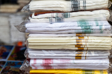 Vibrant Dothi Textiles Cultural Elegance