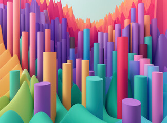 Obraz premium Grafico en 3D.