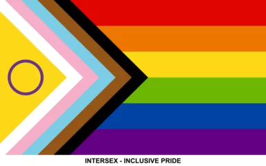 Flag of INTERSEX - INCLUSIVE PRIDE, INTERSEX - INCLUSIVE PRIDE flag © pockygallery11