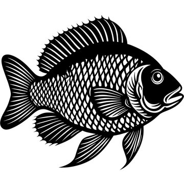 recommend clip art: Black and White Illustrations of Sea Creatures and Fish, silhouette illustrations of various sea creatures in hand drawn style