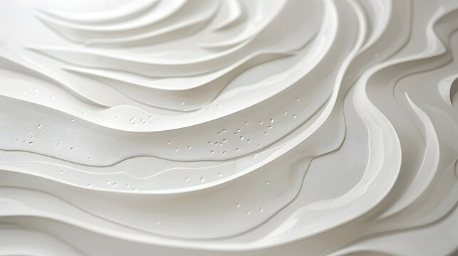 Close-up of Calcium Hydroxide Architecture like creamy white