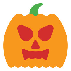 Halloween Icon in Flat Style