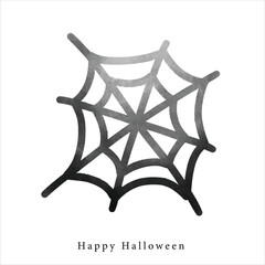 spider web cartoon illustration horror for Halloween element decoration