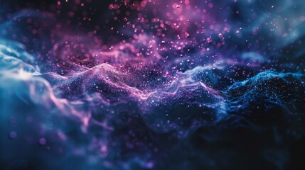 A colorful, swirling galaxy of stars and dust