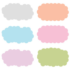 5色の雲フレーム