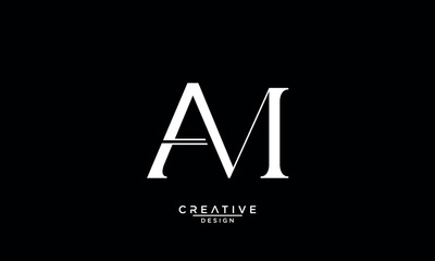 AM, MA, A, M, Abstract Letters Logo Monogram