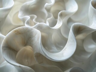 Zoom in on a delicate sculpture