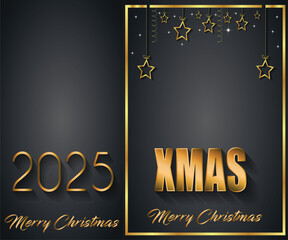 2025 Merry Christmas background for your seasonal invitations, festival posters, greetings cards. 