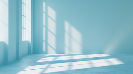 Obraz premium room with blue windows