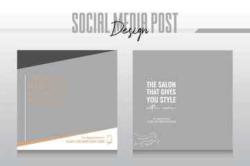 spa social media post design template
